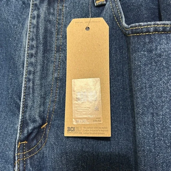 Levi's 550 Mens Jeans 38x30 Relaxed Fit Medium Wash Blue NWT Tapered Leg Classic - Picture 4 of 10